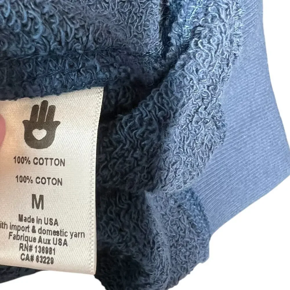 Spiritual Gangster Peace Love Light Sweatshirt Long Sleeve Blue Rose Gold Medium - Picture 11 of 12